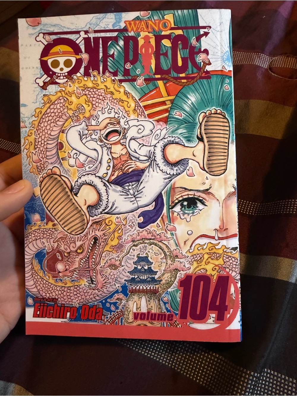 Onepiece Wano Volume 104 Manga - Red, Blue, Green, Gold, White